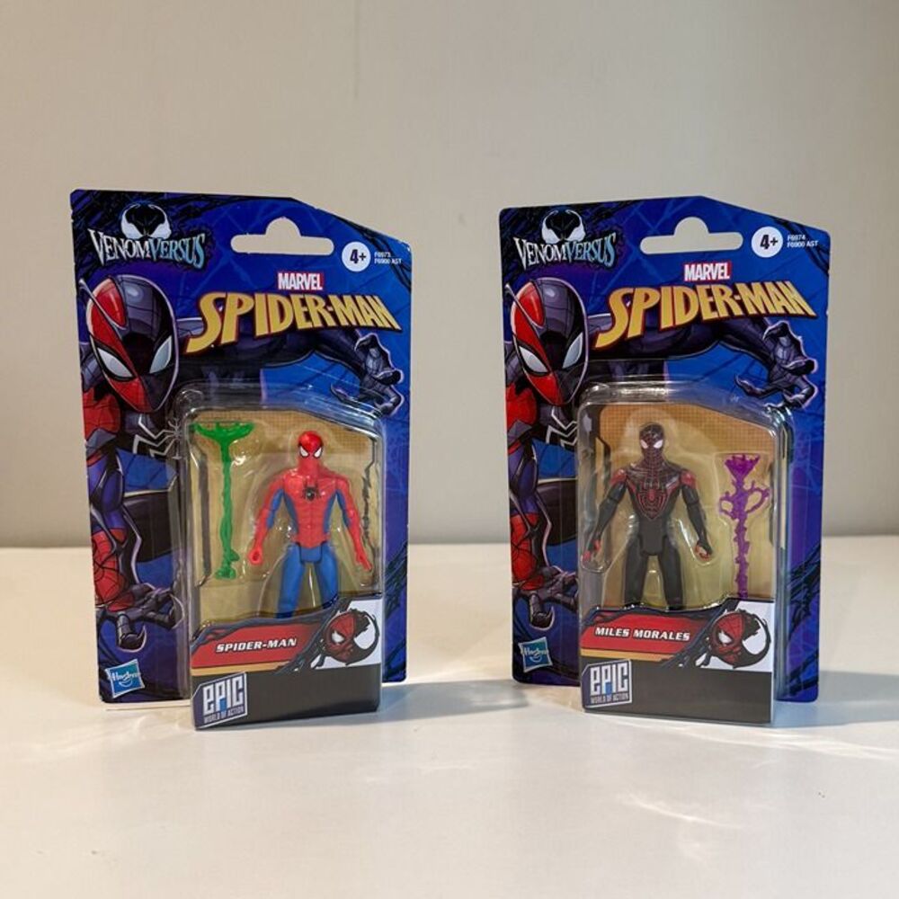 Marvel Spider-Man "Venom Versus" Miles Morales & Spider-Man Action Figures Combo